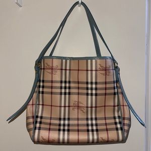 Authentic Burberry Haymarket Tote